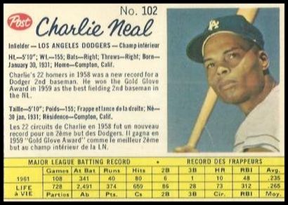 102 Charlie Neal